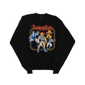 Thundercats Womens/Ladies Group Frame Sweatshirt / Black